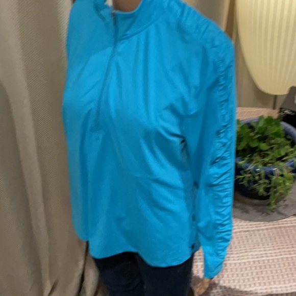 TTP 21 inches with stretch length 26 inches turquoise pull pull over with zipper - Picture 9 of 9